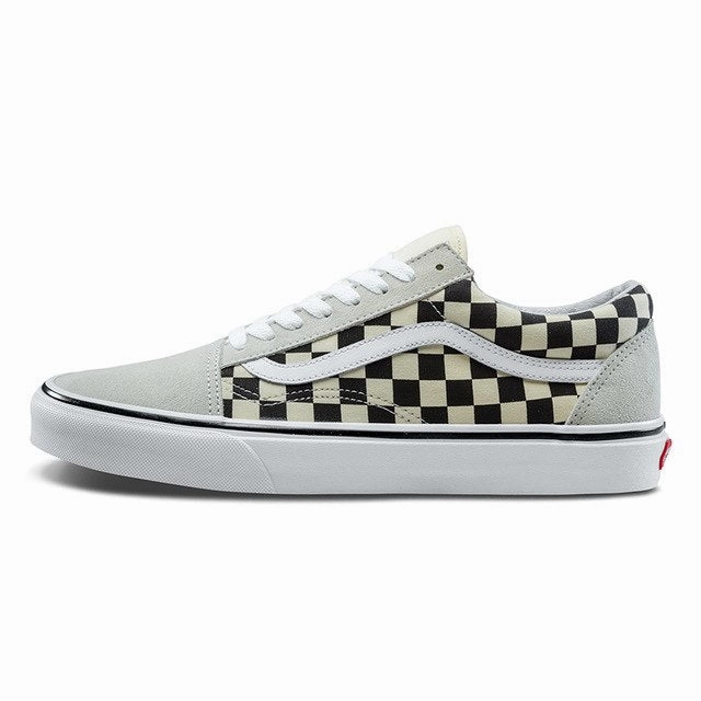 Original New Arrival Vans Mens & Womens Classic Old Skool Low-top Skateboarding Shoes Rubber Outsole Toe box
