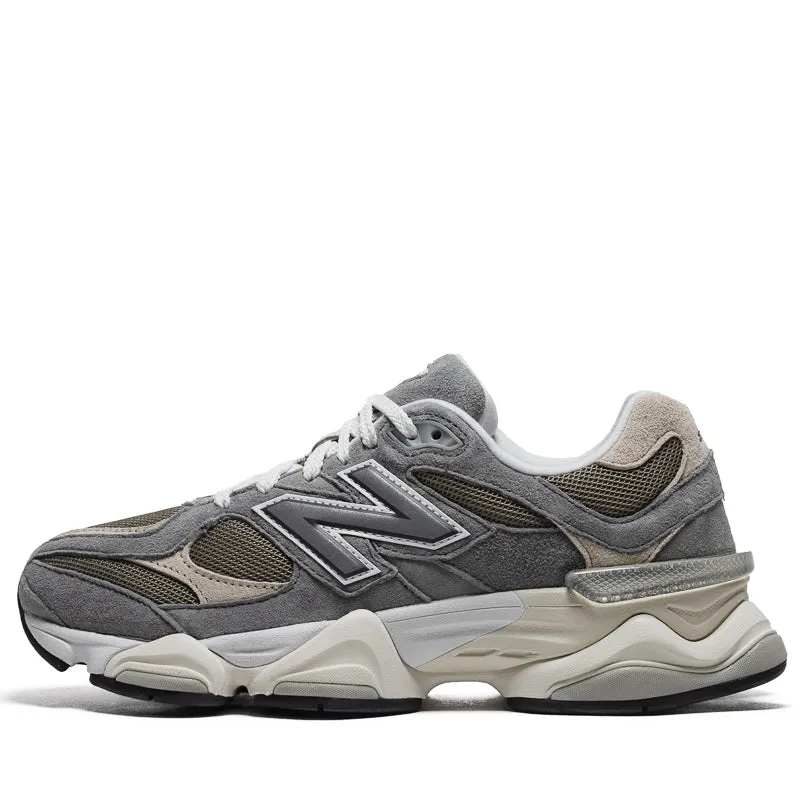 New Balance 9060 - Slate Grey/Arid Stone Speed Move running in an airport area shoes