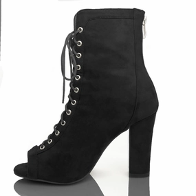 Silesi - Black Vegan Suede - Street Sole Stunning Style London Edge