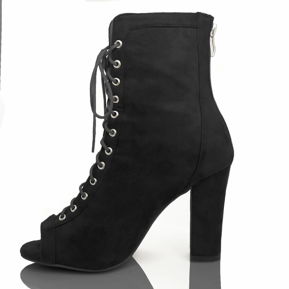 Silesi - Black Vegan Suede - Street Sole Stunning Style London Edge