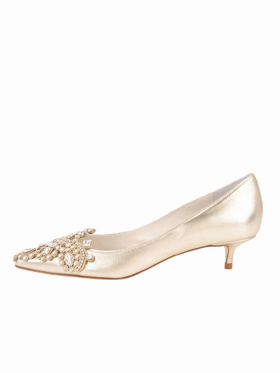 Soft Insole Leg Spark Brinsley Pointed Toe Kitten Heel