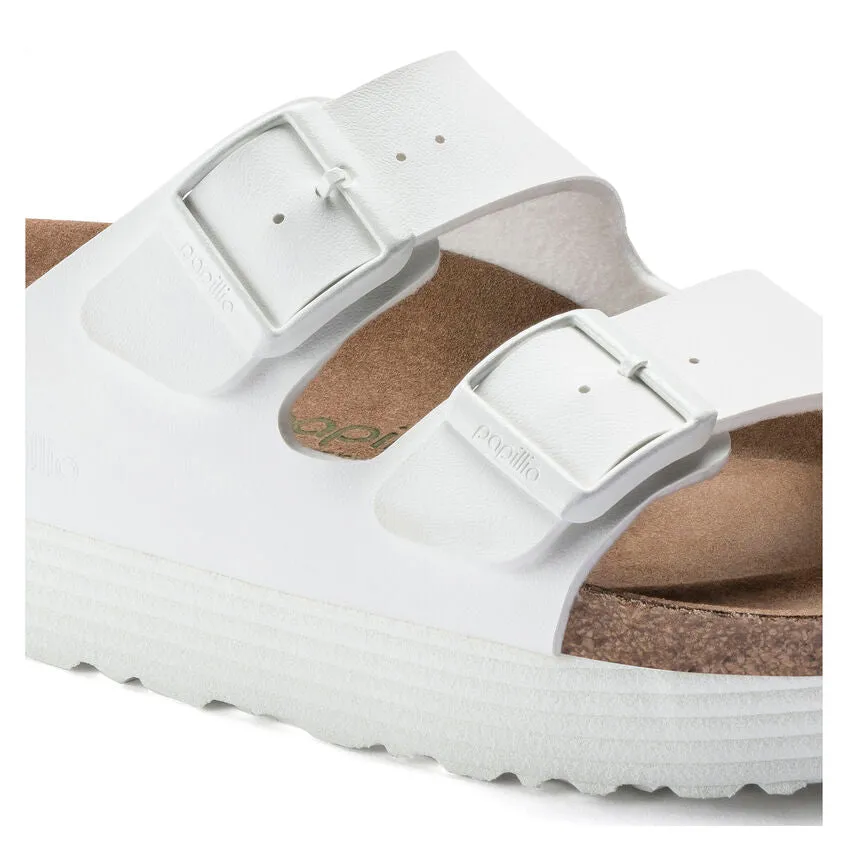 BIRKENSTOCK ARIZONA PLATFORM WHITE All-Day Sandals Practical Shoes