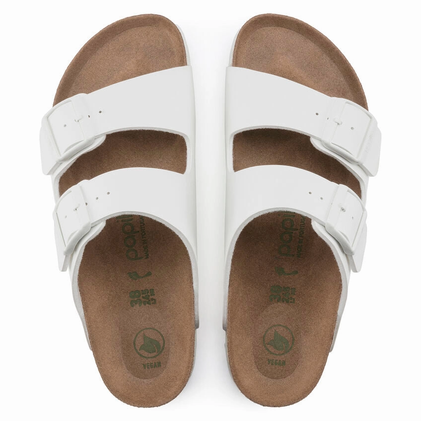 BIRKENSTOCK ARIZONA PLATFORM WHITE Supportive Walk