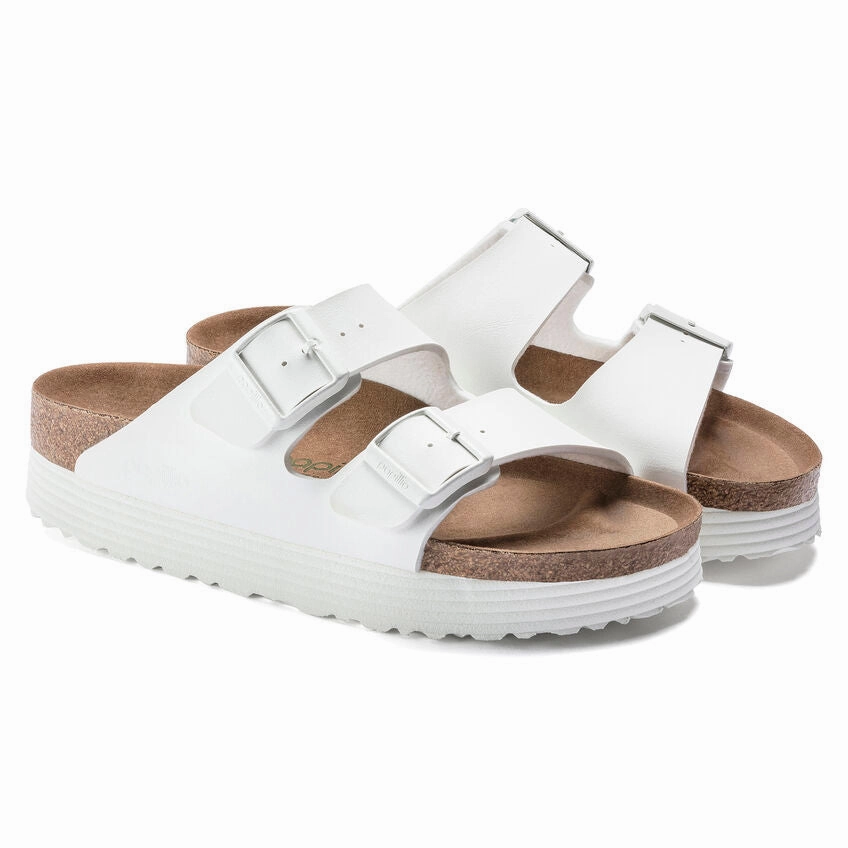 Fast Step Floral Joy BIRKENSTOCK ARIZONA PLATFORM WHITE
