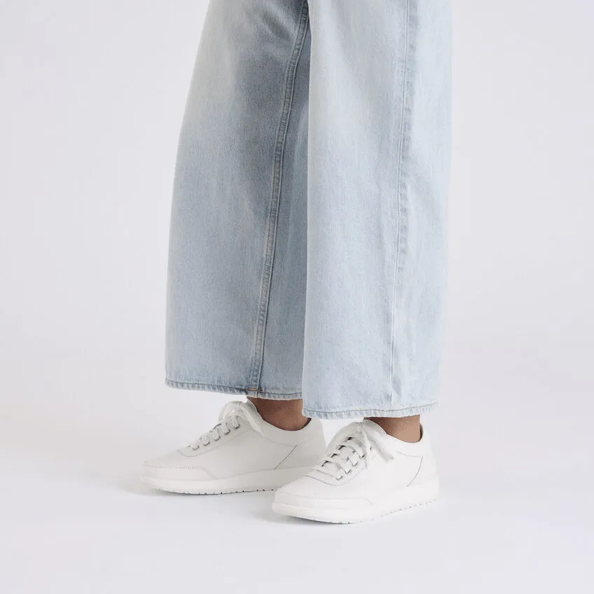 Honnef 365 | Leather | White Tech Knit