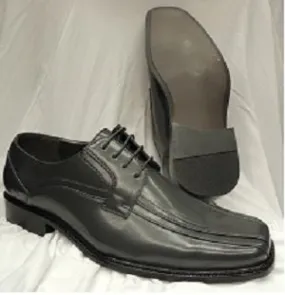 Julian --  Men's Dress Oxford  -- Grey Padded Interior Weekend Camping Grippy Outsole Rough Terrain