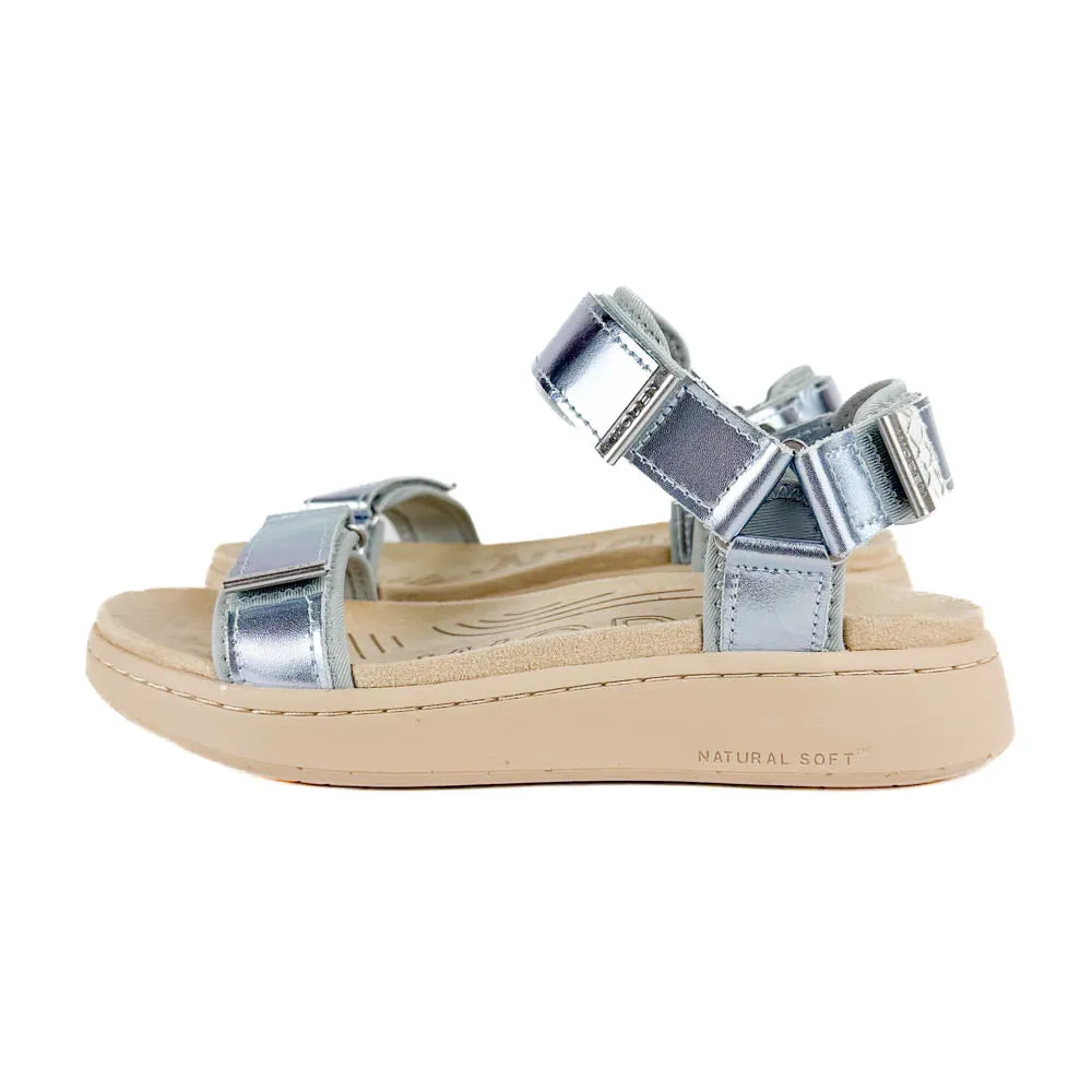 Travel Ready Woden - Line Sandal (Ice Blue)