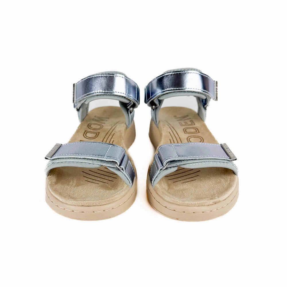 Woden - Line Sandal (Ice Blue) Breathable Footwear Fashion Sandals