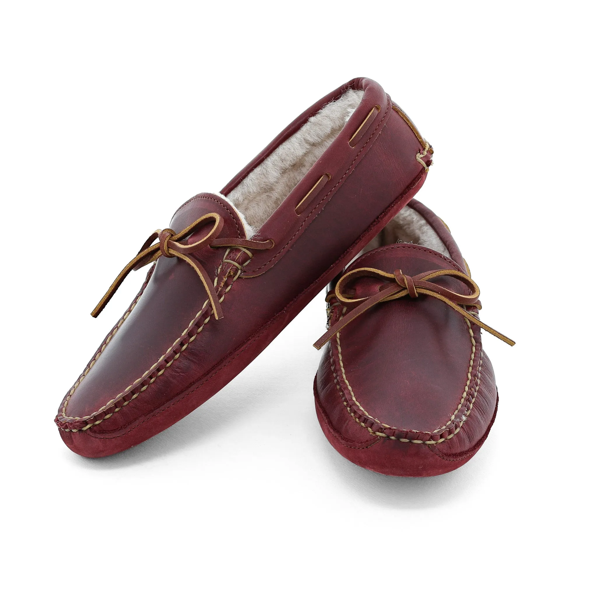Women's Freeman Slipper - Burgundy Comfort Backing Comfort collar