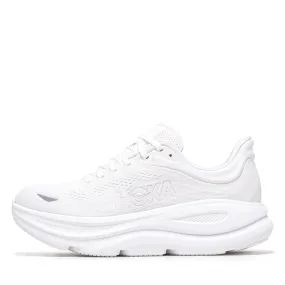 Women's Hoka Bondi 9 - White/White supination - control shoes Outdoor Fit