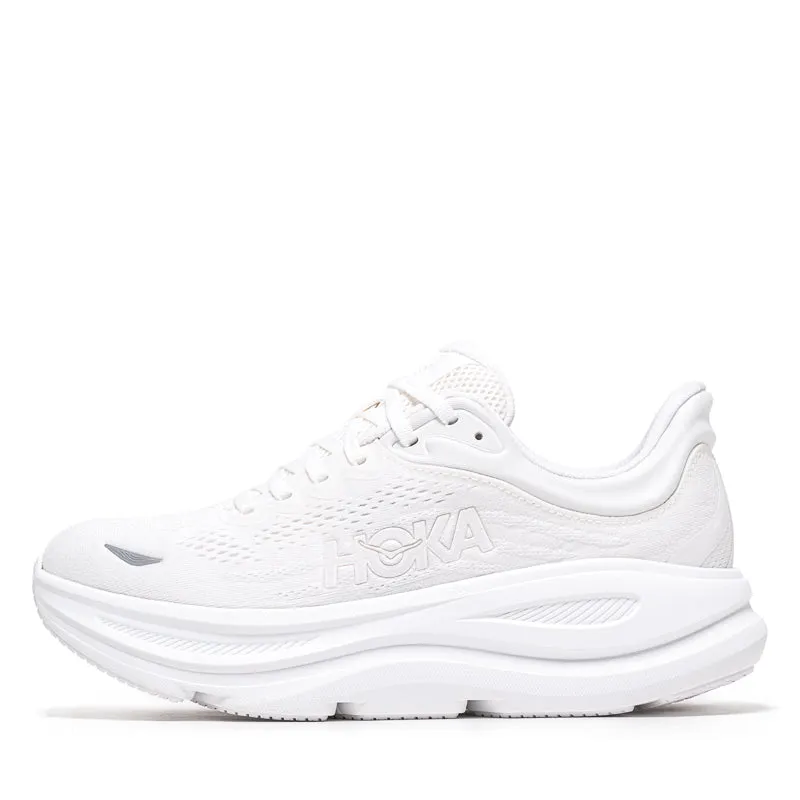 Women's Hoka Bondi 9 - White/White supination - control shoes Outdoor Fit