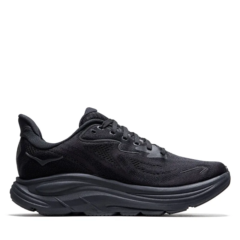 Women's Hoka Clifton 10 - Black/Black brisk - walking shoes outdoor equipment