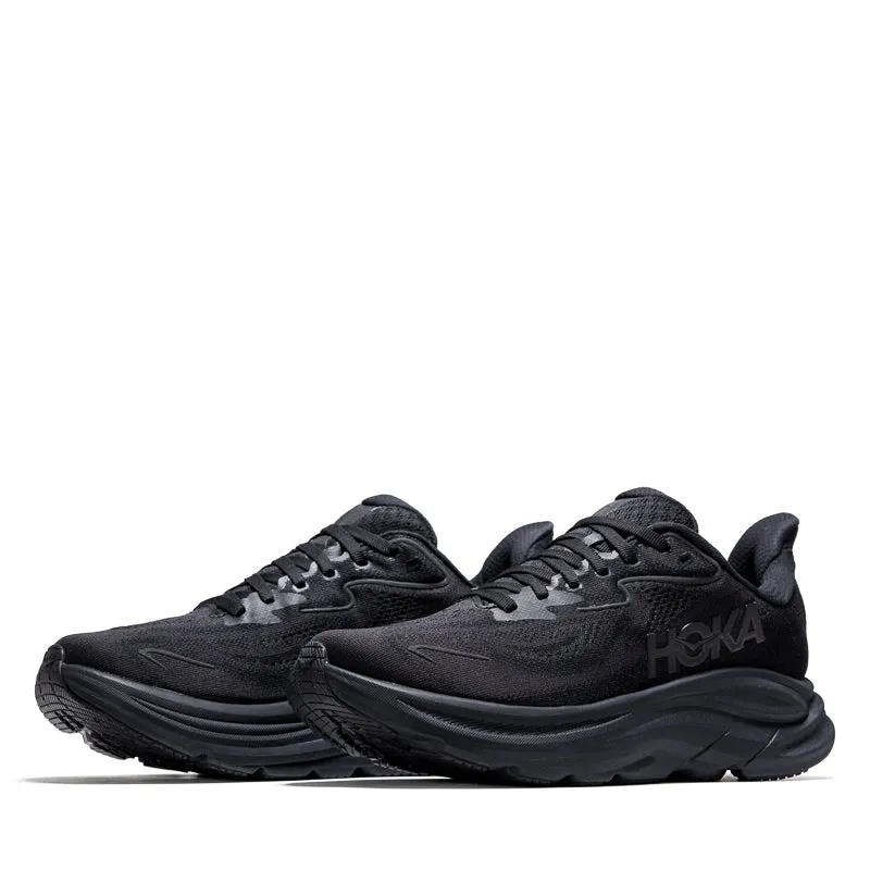 Women's Hoka Clifton 10 - Black/Black interval - training shoes