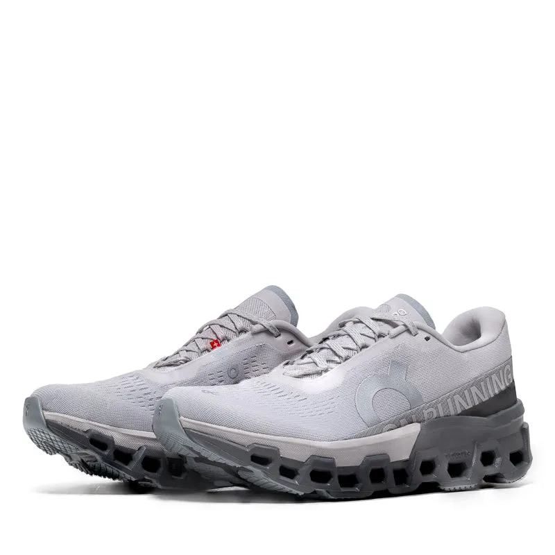 running with a cushioned midsole cross-trainers' shoes Women's On Cloudmonster 2 - Frost/Rock