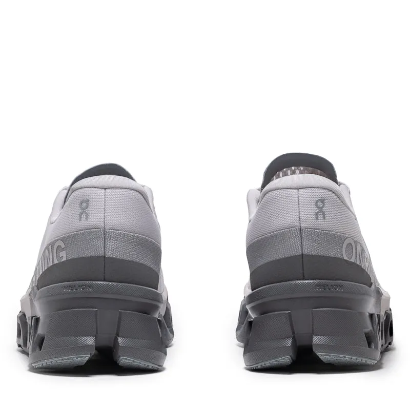 Women's On Cloudmonster 2 - Frost/Rock running in forest