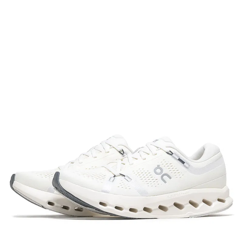 Women's On Cloudsurfer 2 - Ivory/Ivory synthetic - upper - feature shoes