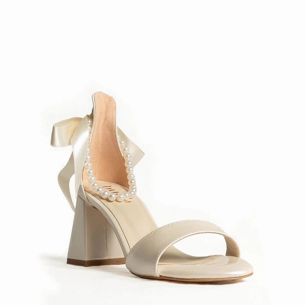 Happy Hour Yara Pearl - Ivory Vegan Leather