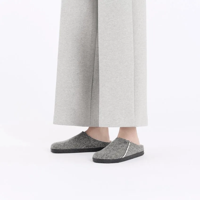Zermatt Shearling | Wool | Herringbone Gray Cold Protection Wear