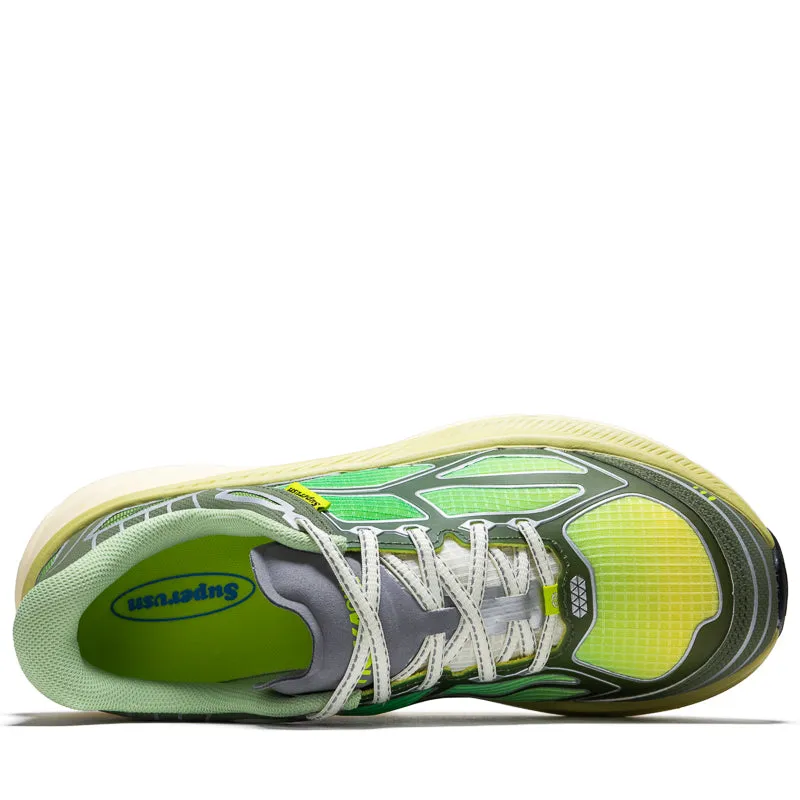 Supervsn x Hoka Clifton One9 - Green Flash/Limelight loose fit shoes