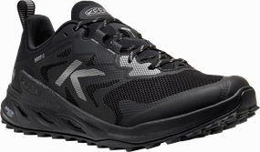 Quarter turn view Men's KEEN Footwear style name Zionic Nxt Waterproof in color TRPL BLACK. Sku: 1031186