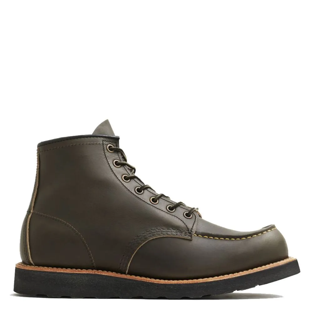 Zip Boot Red Wing Men's Classic 6 Inch Moc 8828 in Alpine Portage Leather (D Width) Hiking Boots